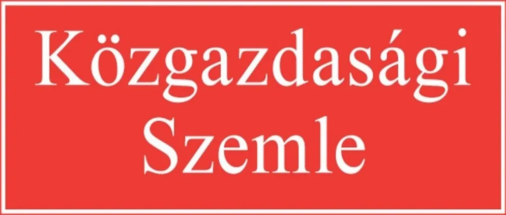 Közgazdasági Szemle Közgazdasági Szemle